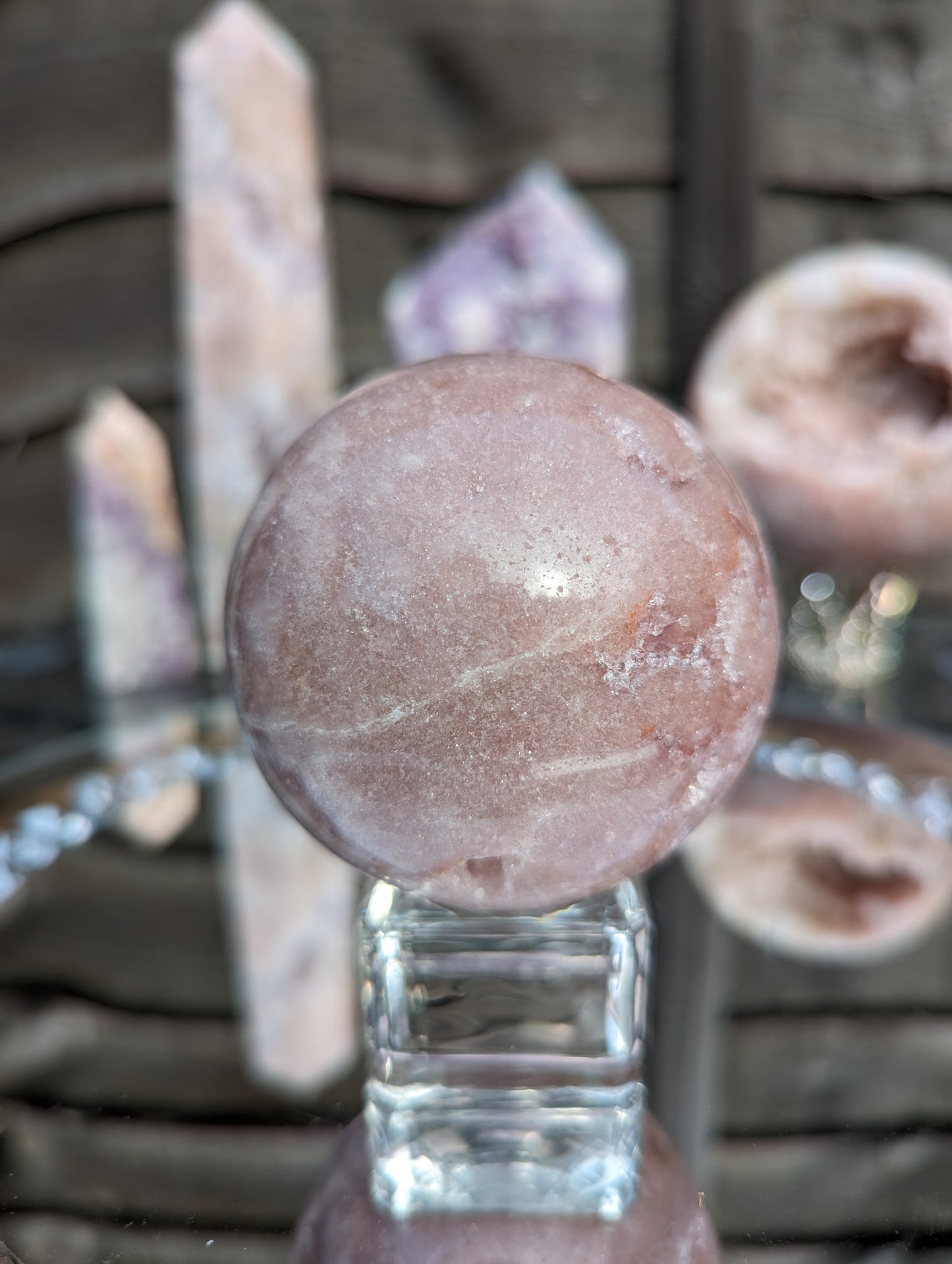 Bubblegum Pink Amethyst Sphere | Druzy Dreams