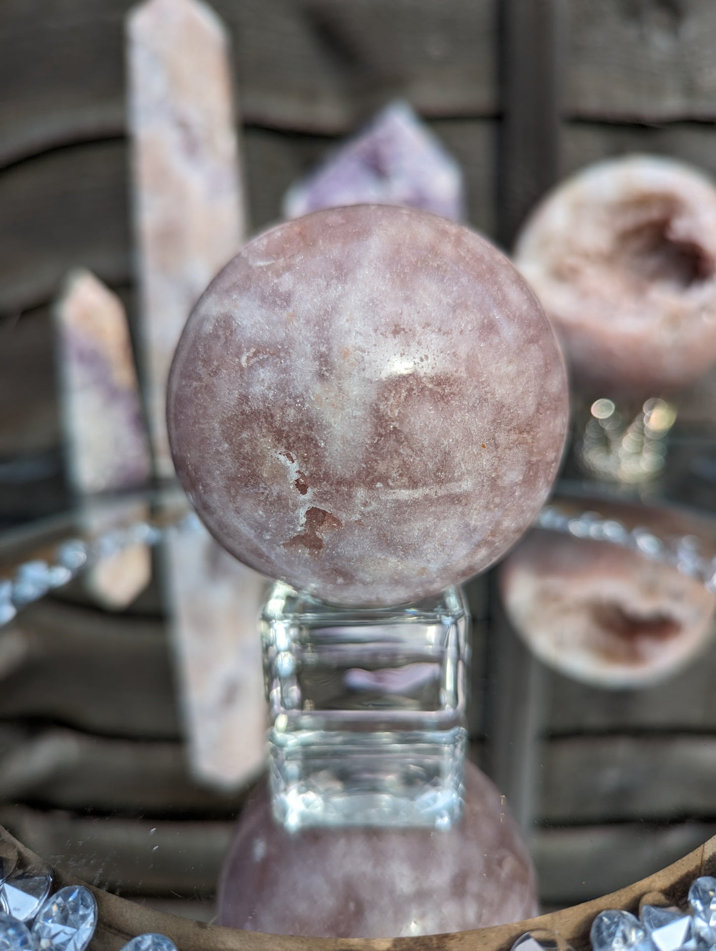 Bubblegum Pink Amethyst Sphere | Druzy Dreams
