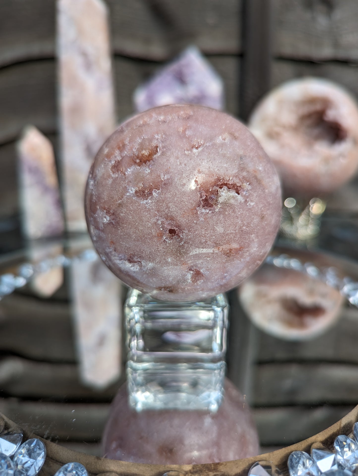 Bubblegum Pink Amethyst Sphere | Druzy Dreams