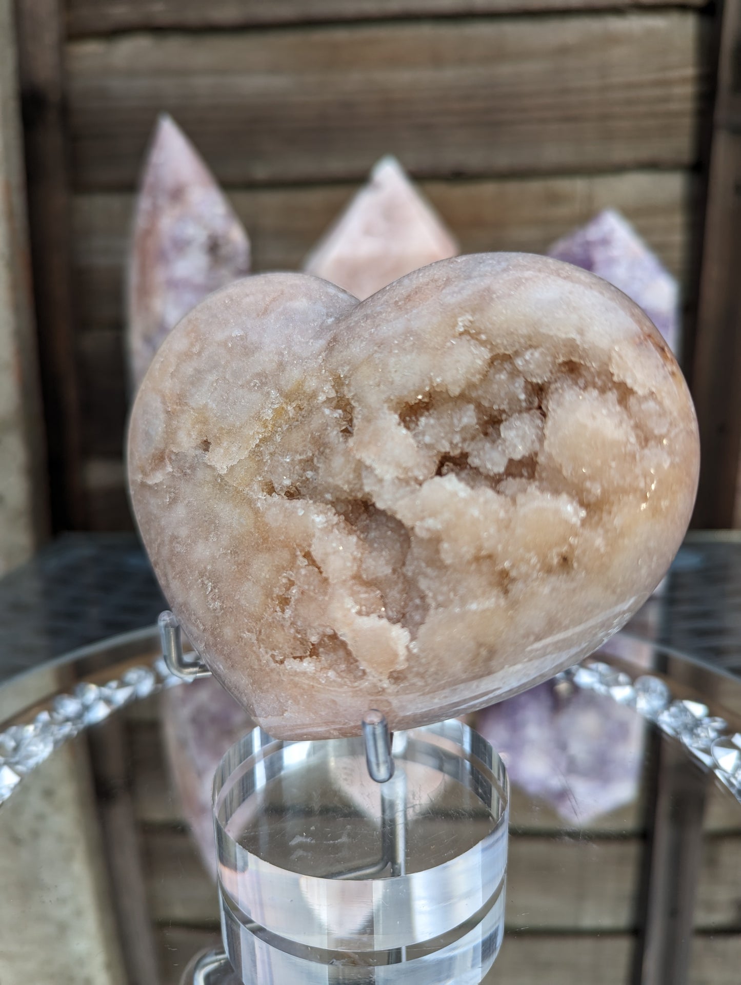 Pink Amethyst Heart | Love & Self-Acceptance