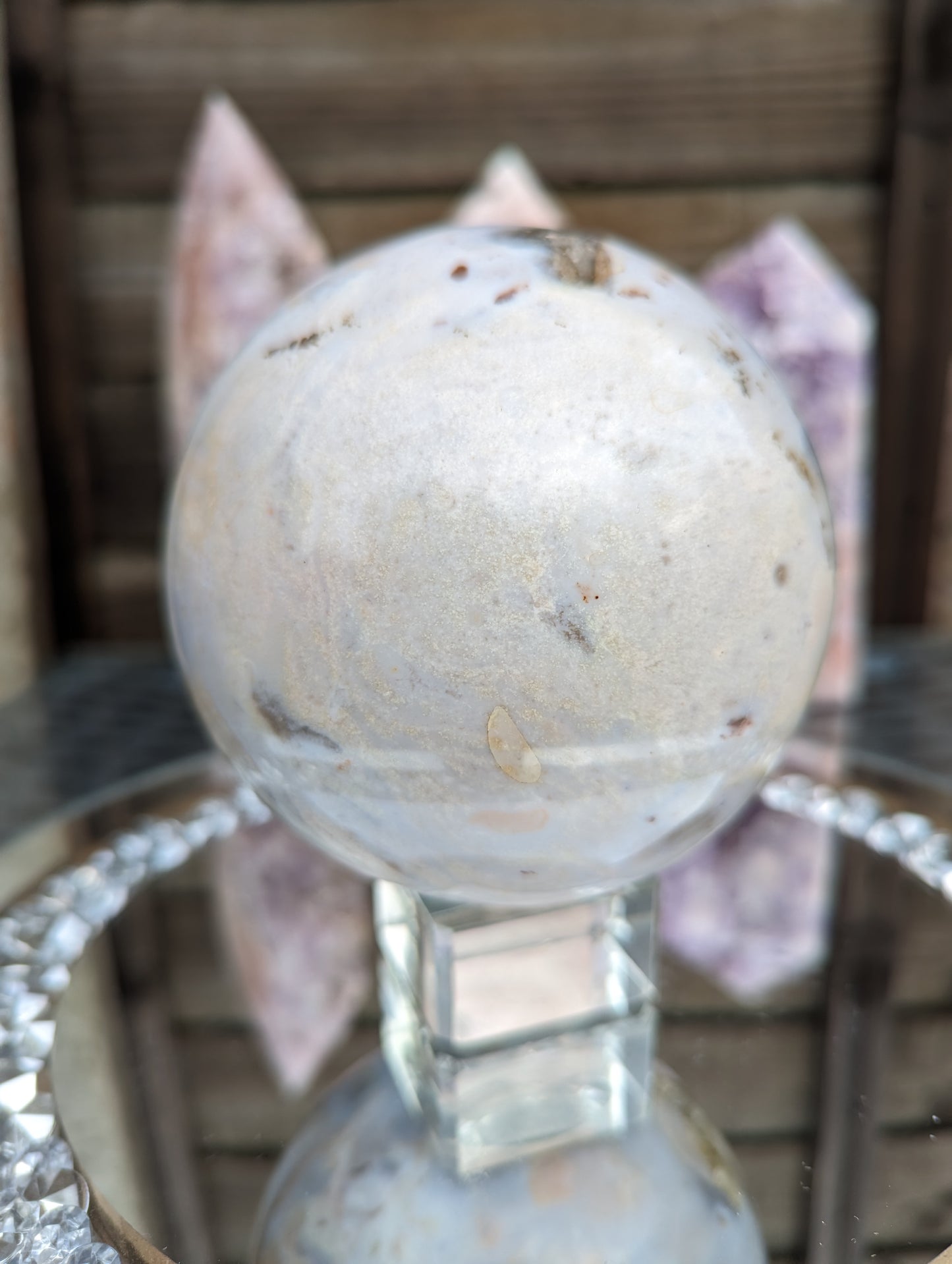 Ocean Jasper Sphere | Serene Druzy Magic