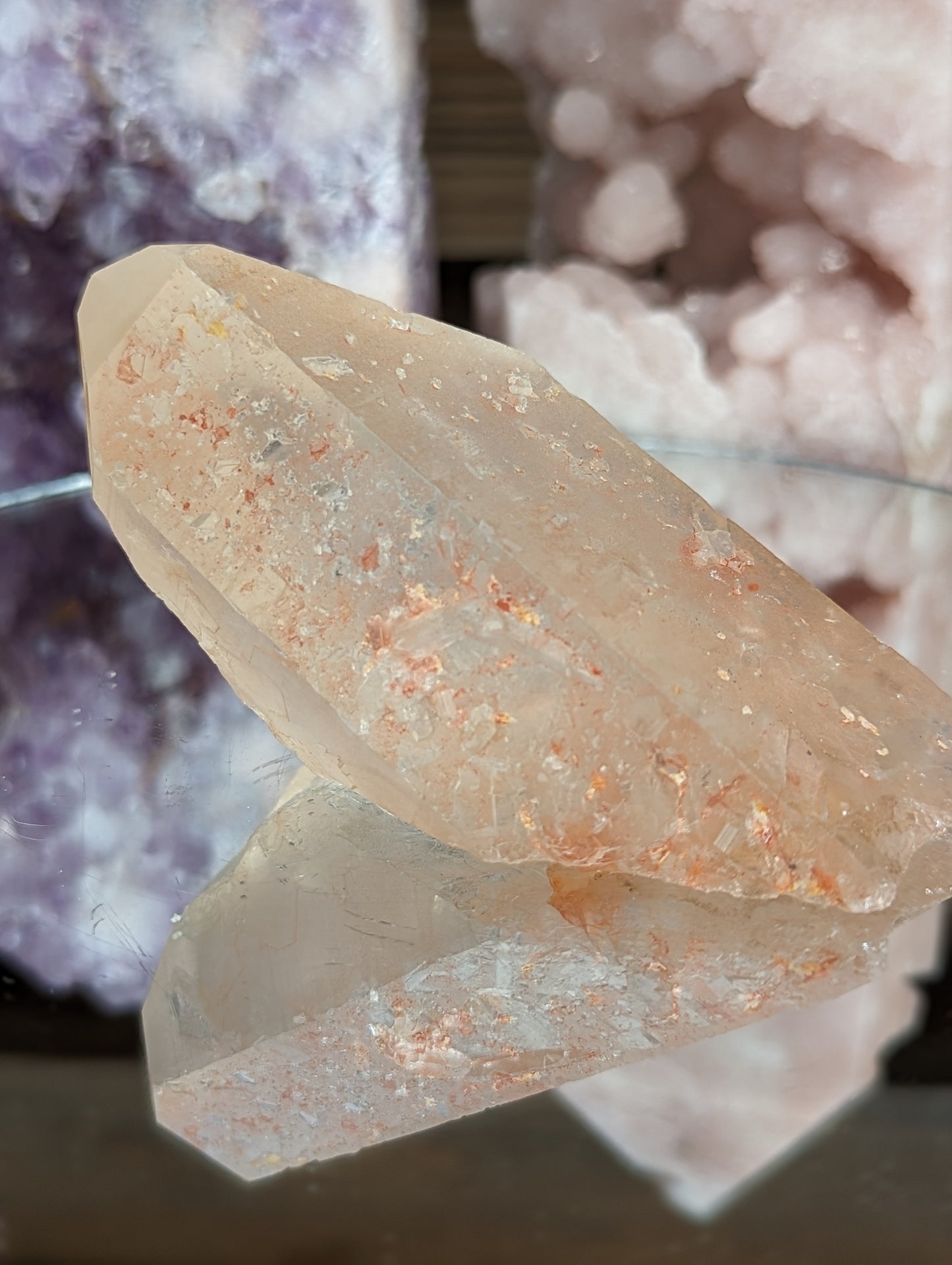 Starbrary Etched Tangerine Lemurian | Ancient Wisdom & Intuition