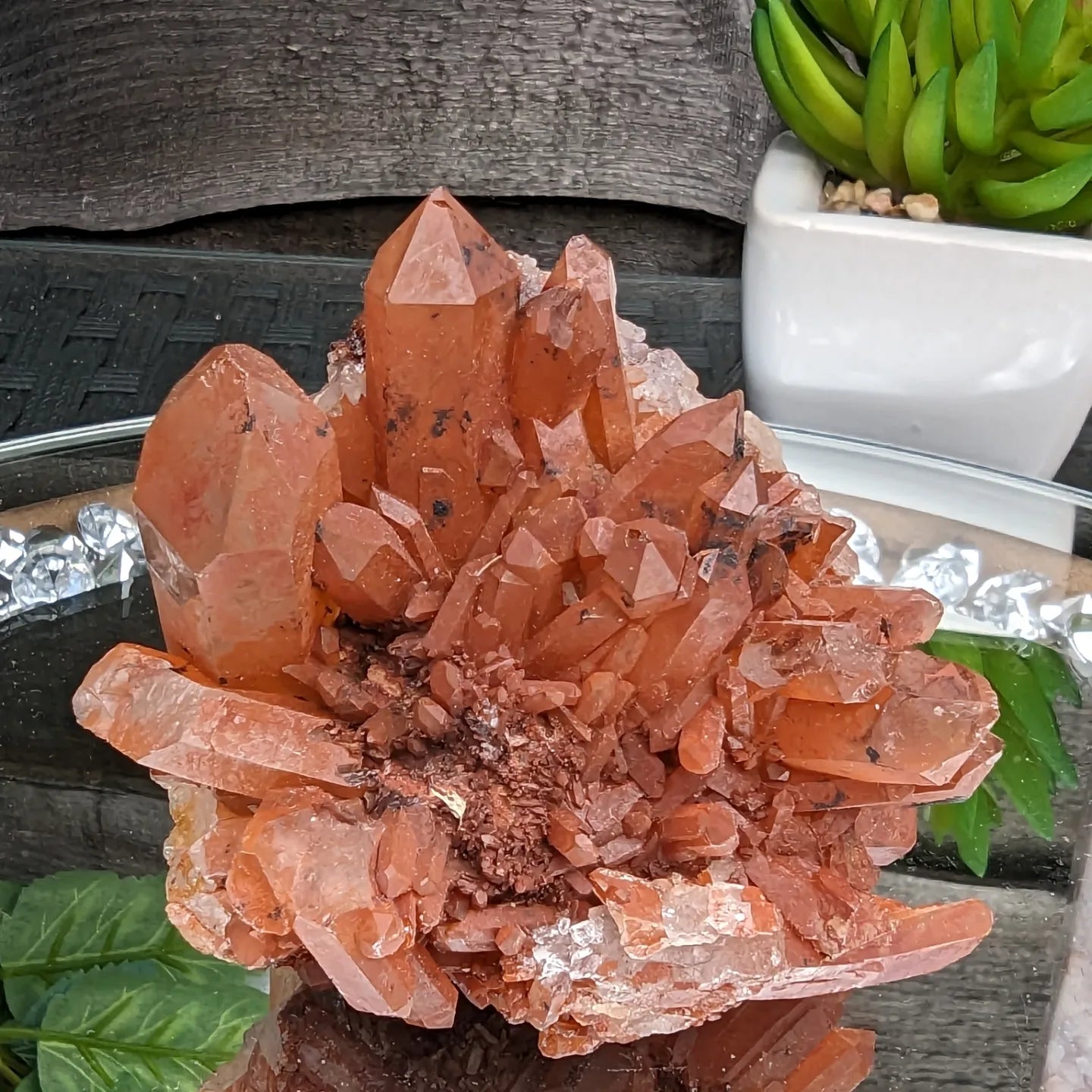 Burnt Orange Quartz Cluster | Creative Energy