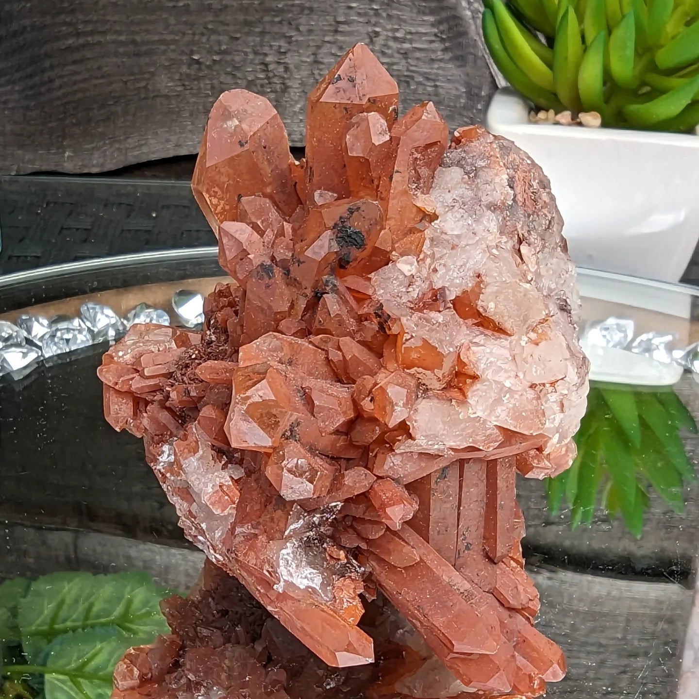 Burnt Orange Quartz Cluster | Creative Energy