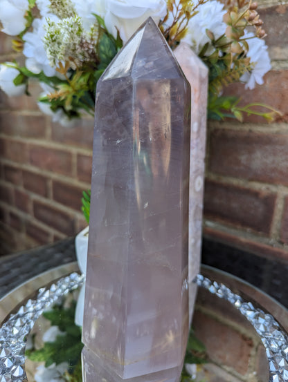 Lavender Rose Quartz Tower | Love & Healing