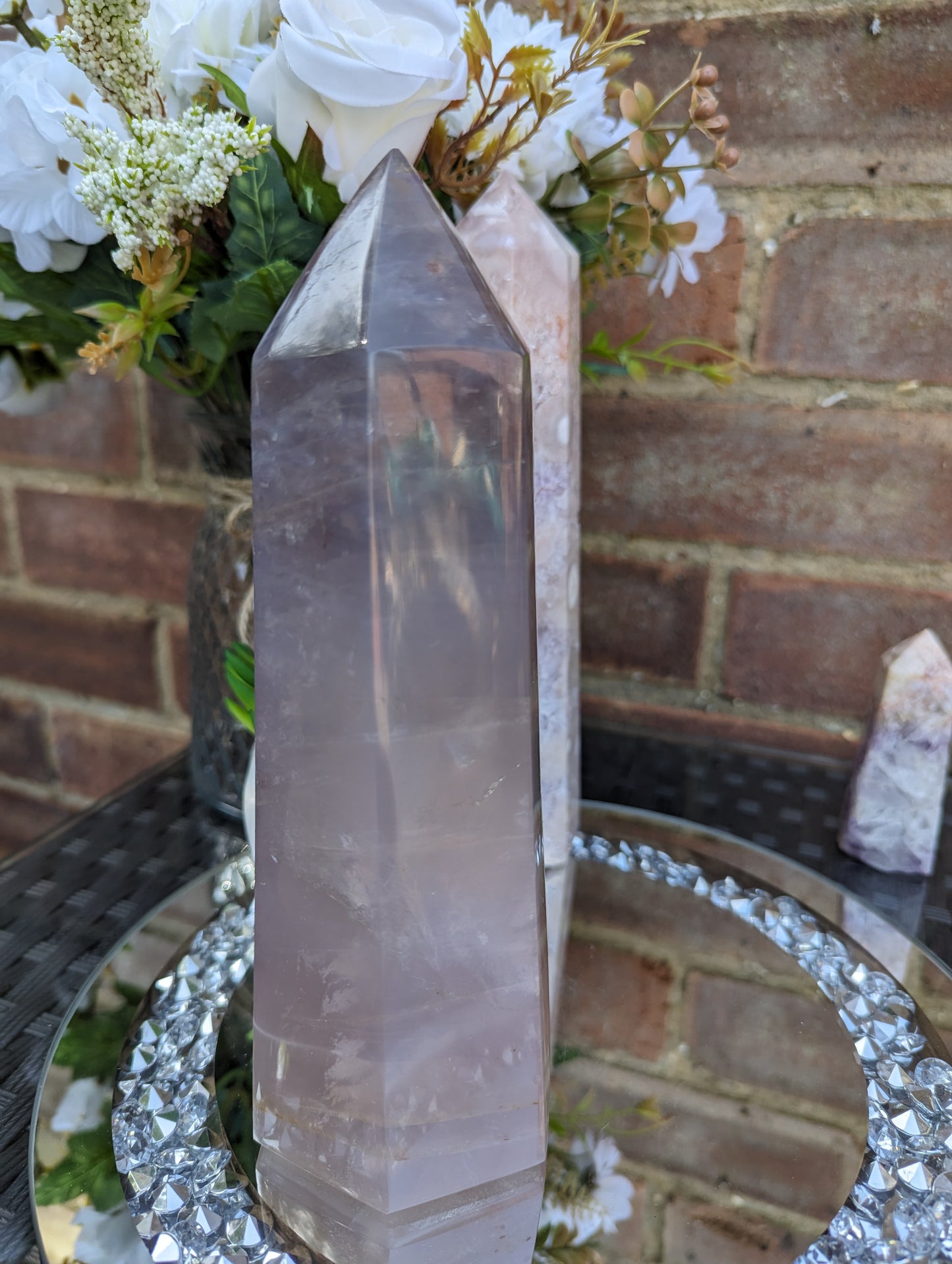 Lavender Rose Quartz Tower | Love & Healing