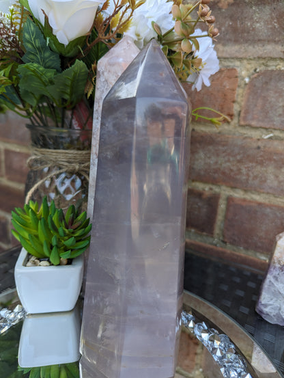 Lavender Rose Quartz Tower | Love & Healing