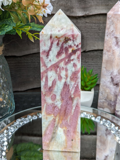 Pink Tourmaline Tower | Love & Calming Energy