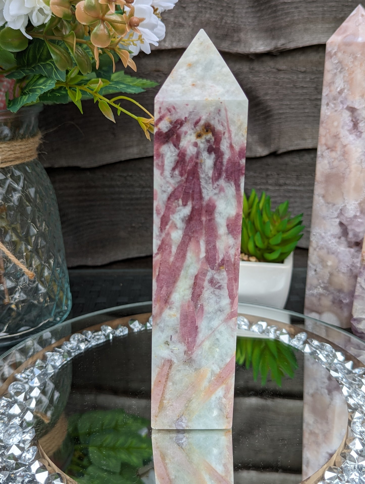 Pink Tourmaline Tower | Love & Calming Energy