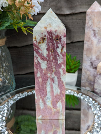 Pink Tourmaline Tower | Love & Calming Energy