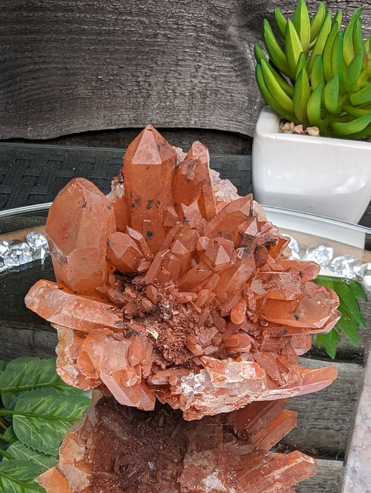 Burnt Orange Quartz Cluster | Creative Energy