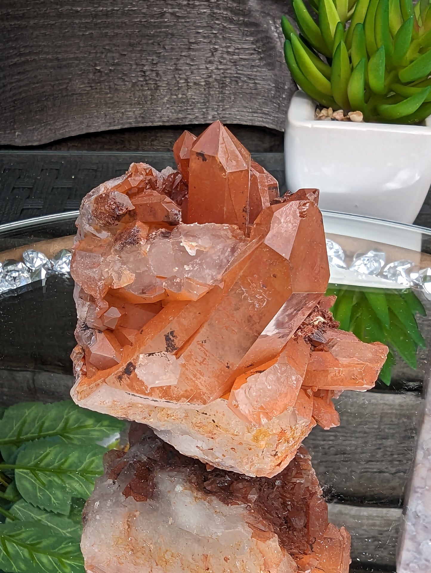 Burnt Orange Quartz Cluster | Creative Energy