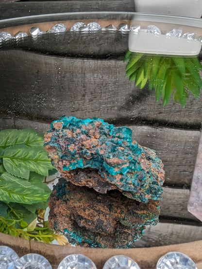 RARE Dioptase Cluster | Emerald Brilliance