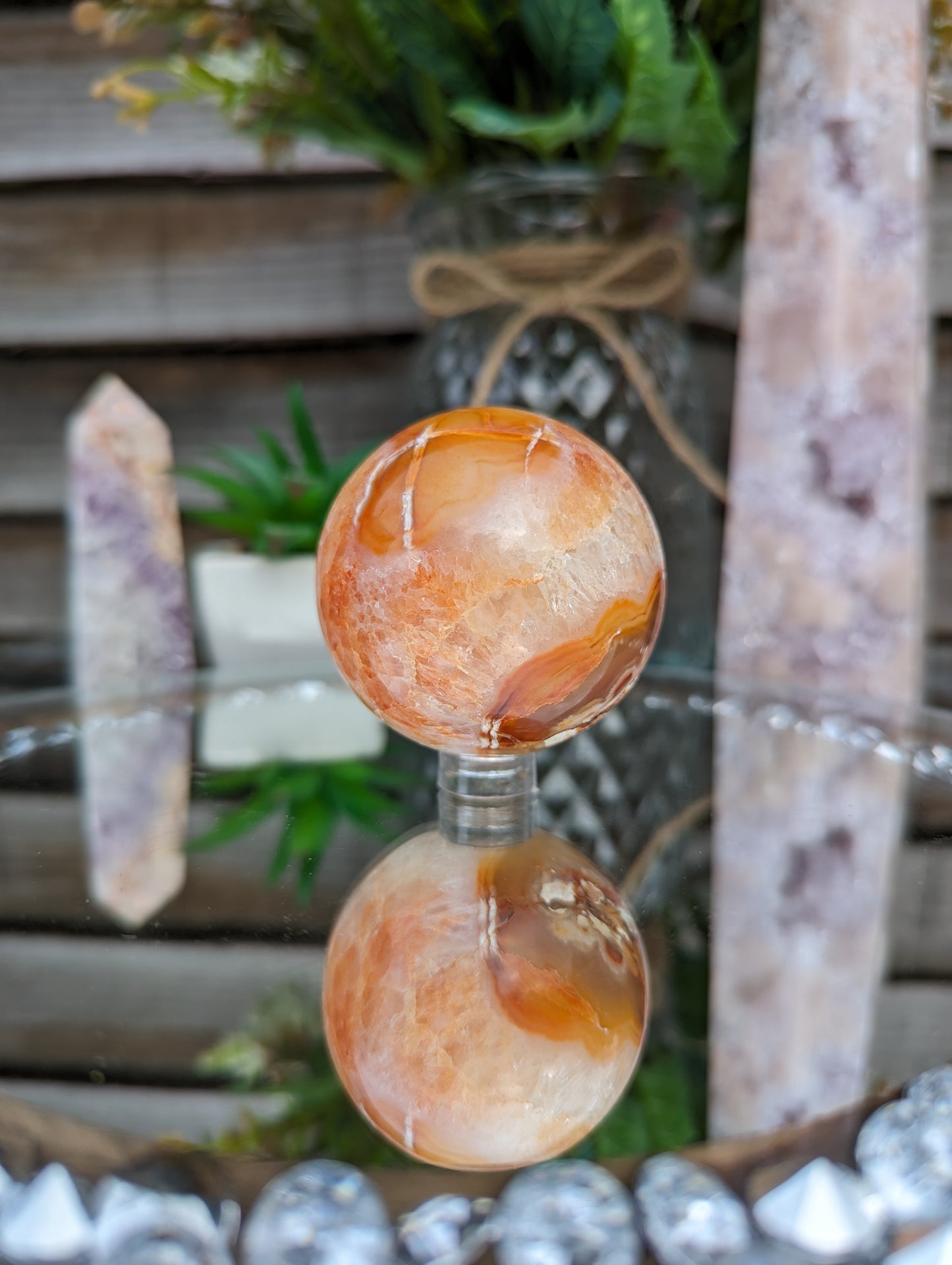 Fiery Carnelian Sphere | Energy & Joy