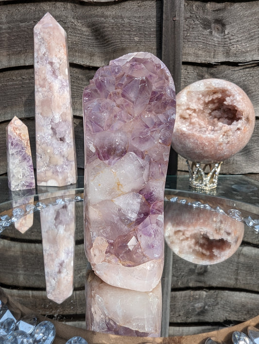 Vibrant Pink Amethyst Freeform | Love & Strength