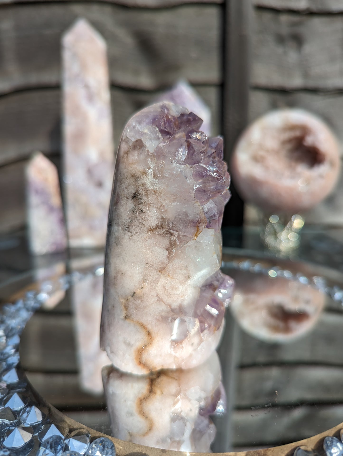 Vibrant Pink Amethyst Freeform | Love & Strength