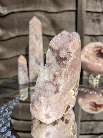 Pink Amethyst Druzy Freeform | Love & Joy