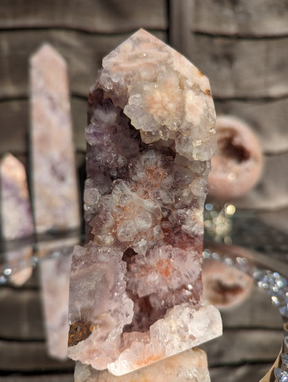 Chunky Amethyst & Hematoid Tower | Power & Balance