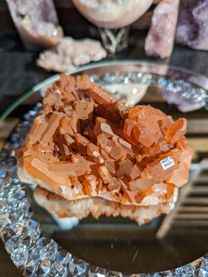 Sunset Orange Tangerine Quartz Cluster | Uplifting Energy