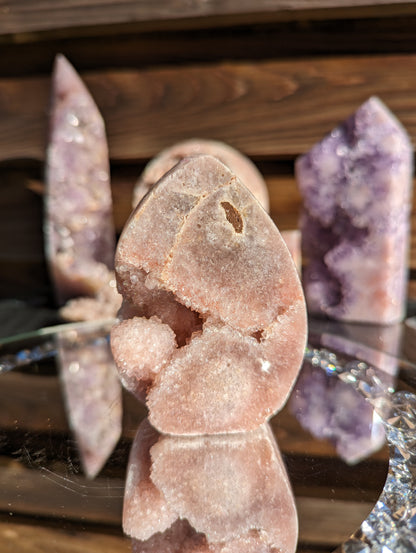 Sherbert Pink Amethyst Flame | Bubbles & Beauty