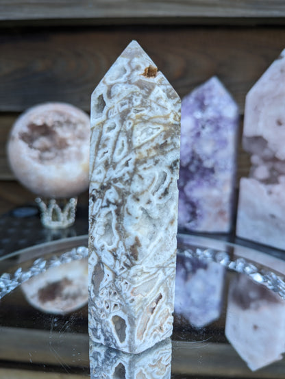 Natural Druzy Sphalerite Tower | Intuition & Transformation