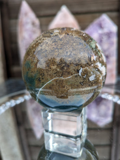 Moss Agate Sphere | Enchanted Grounding