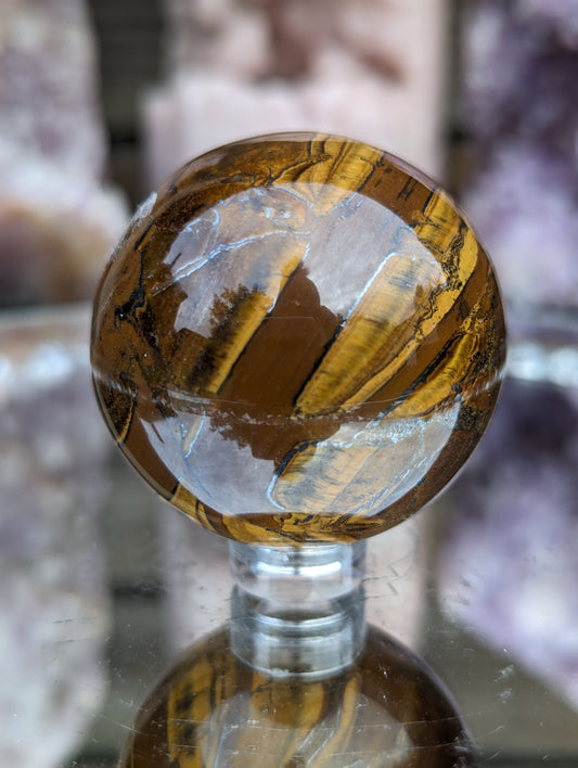 Tigers Eye Sphere | Protection & Inner Strength