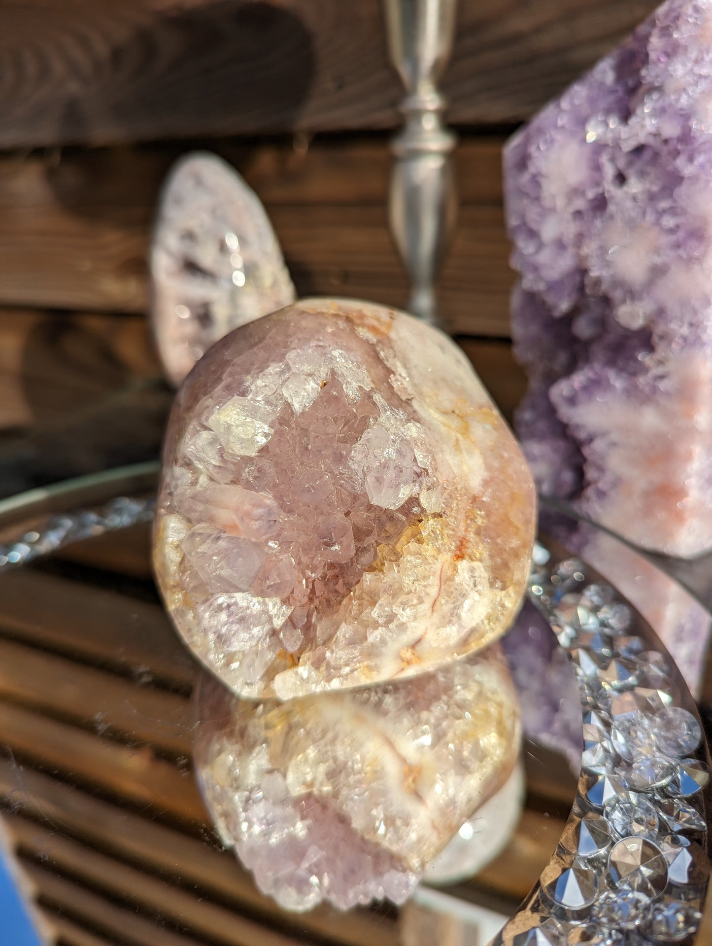 Amethyst & Hematite Freeform | Love, Light & Grounding