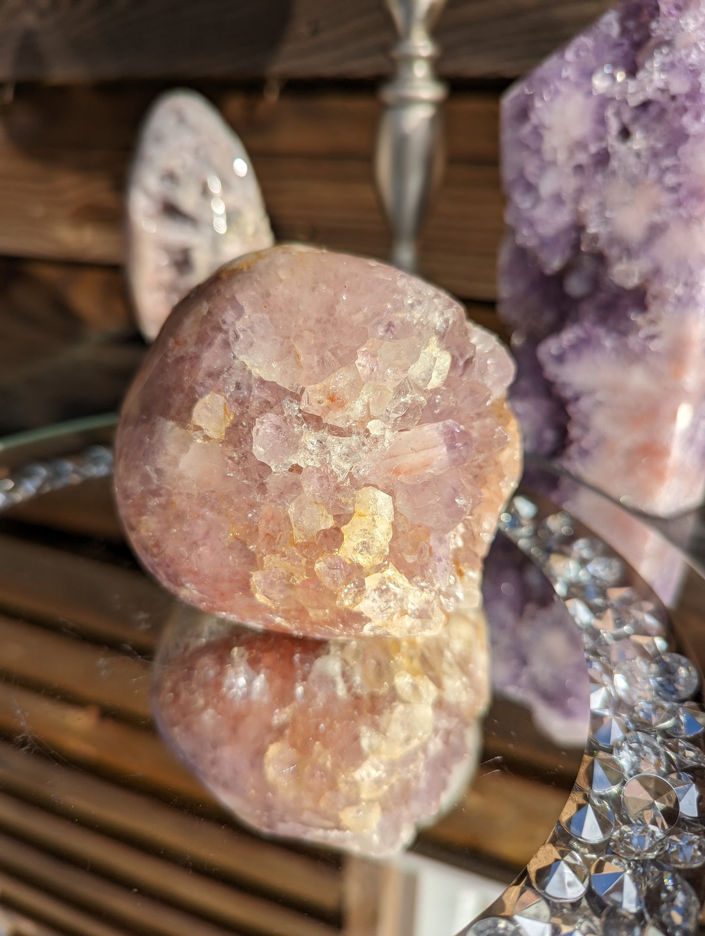 Amethyst & Hematite Freeform | Love, Light & Grounding