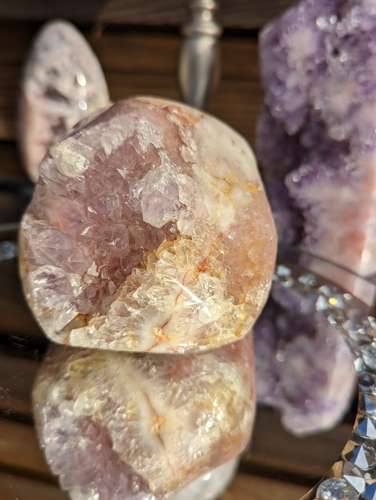 Amethyst & Hematite Freeform | Love, Light & Grounding