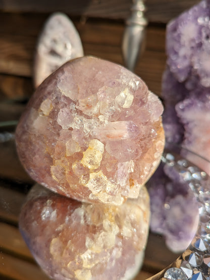 Amethyst & Hematite Freeform | Love, Light & Grounding