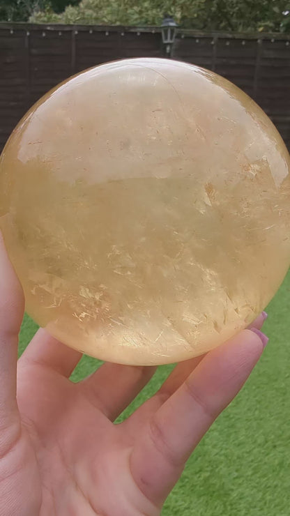 Natural Iceland Spar Sphere | Optical Magic