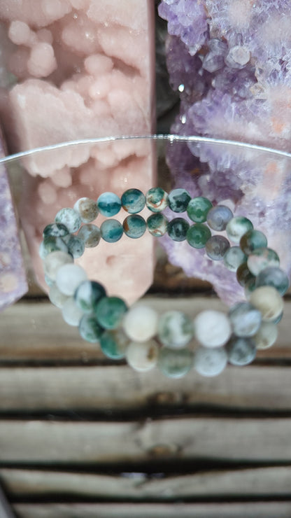 Moss Agate Bracelet | Balance & Growth