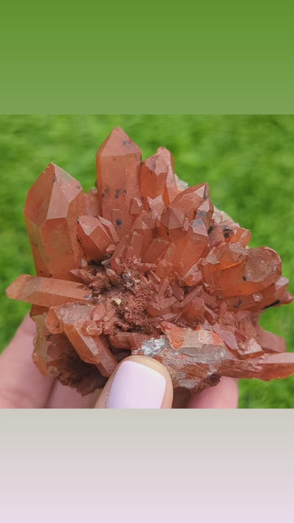 Burnt Orange Quartz Cluster | Creative Energy