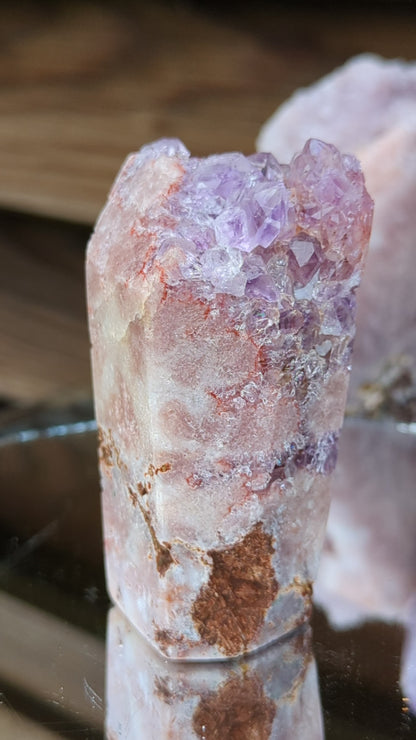 Flowery Pink Amethyst Tower| Love & Strength