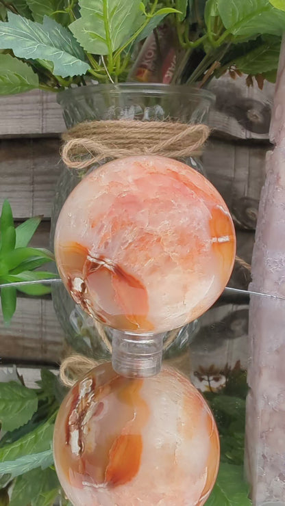 Fiery Carnelian Sphere | Energy & Joy