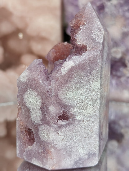 Lilac Pink Amethyst Druzy Tower | Romance & Harmony