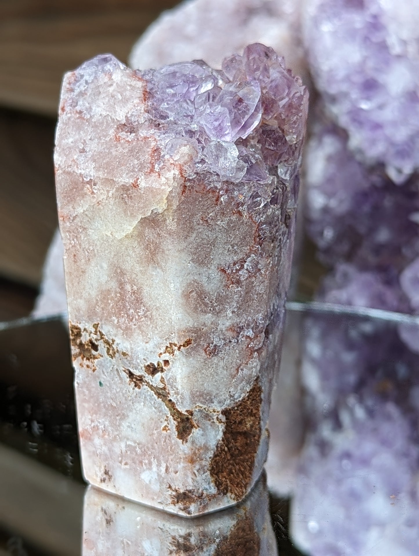 Flowery Pink Amethyst Tower| Love & Strength