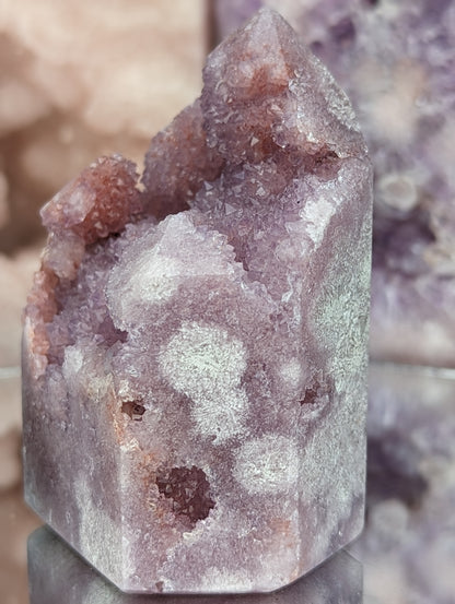 Lilac Pink Amethyst Druzy Tower | Romance & Harmony