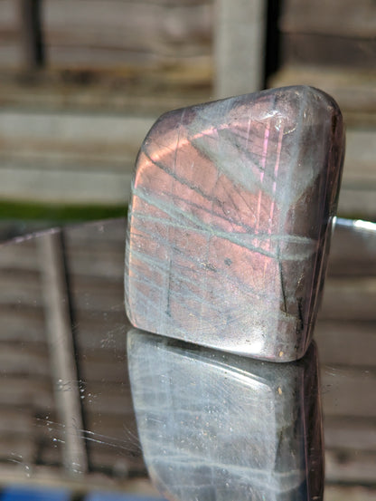 Pink Labradorite Freeform | Protection & Insight