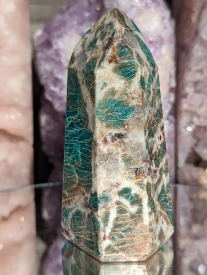 Smoky Amazonite Tower | Spiritual Manifestation