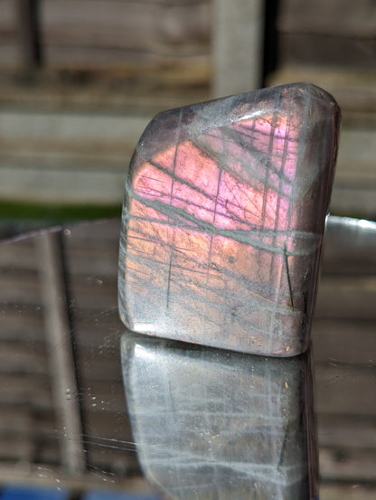 Pink Labradorite Freeform | Protection & Insight