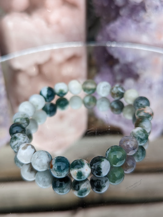 Moss Agate Bracelet | Balance & Growth