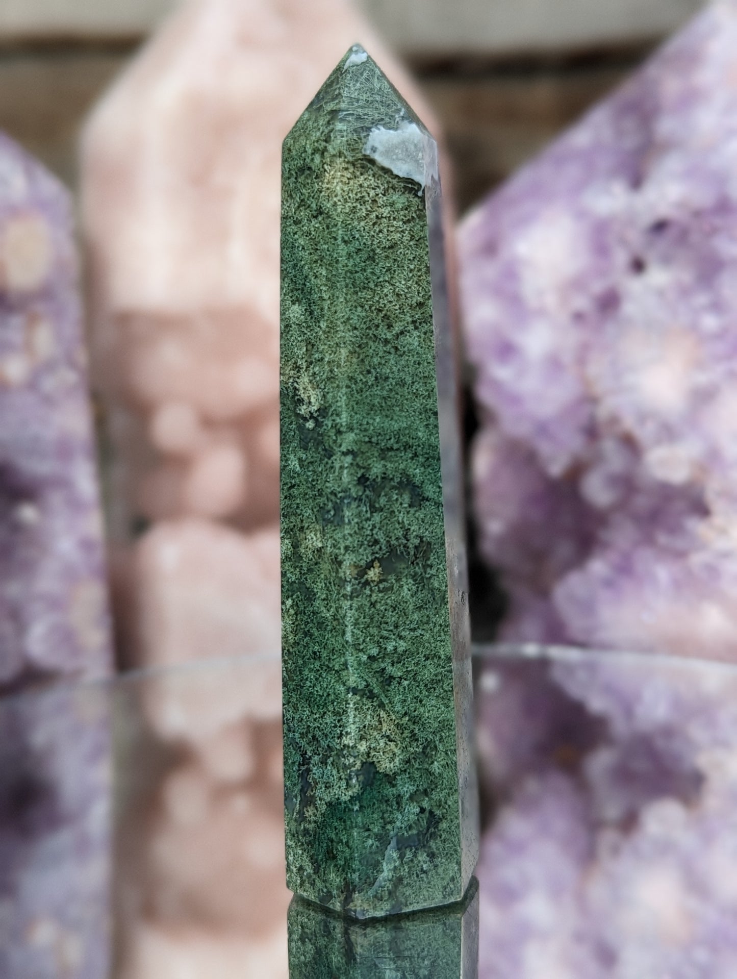 Moss Agate Tower | Growth & Renewal