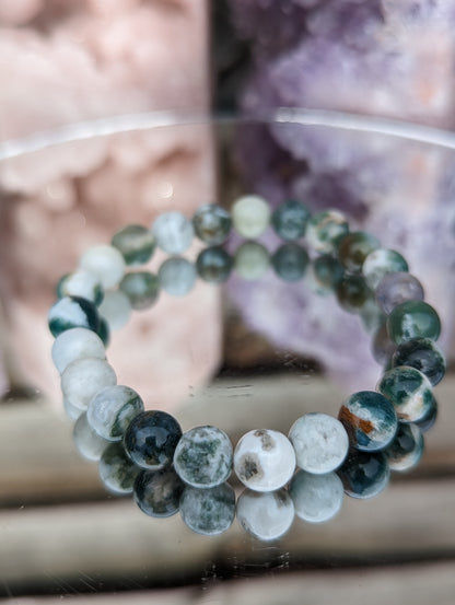 Moss Agate Bracelet | Balance & Growth