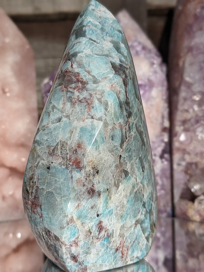 Smoky Amazonite Flame | Abundance & Strength