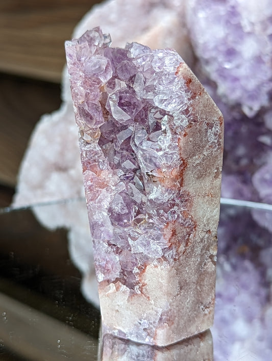 Flowery Pink Amethyst Tower| Love & Strength