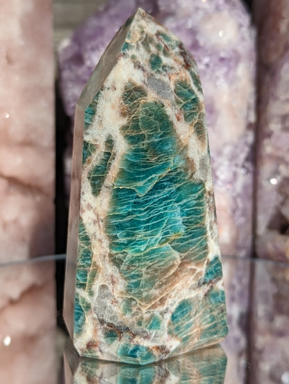 Smoky Amazonite Tower | Spiritual Manifestation