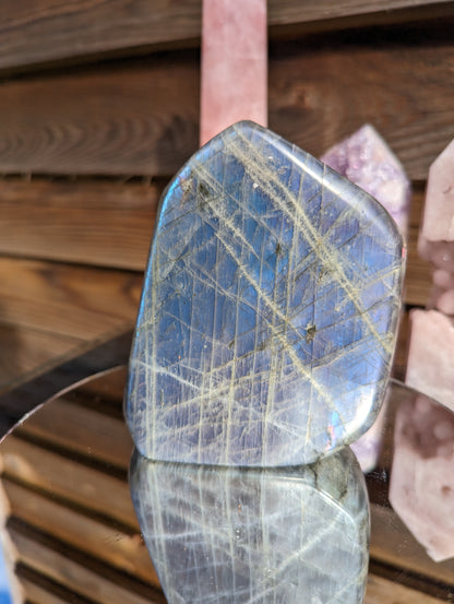 Blue Flash Labradorite Freeform | Transformative Protection