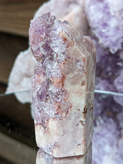 Flowery Pink Amethyst Tower| Love & Strength